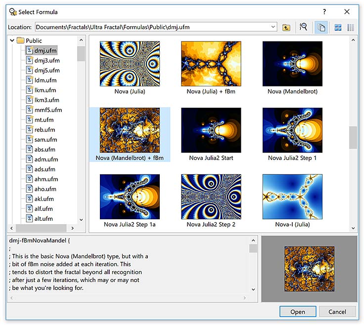 Ultra Fractal Standard Edition screenshot